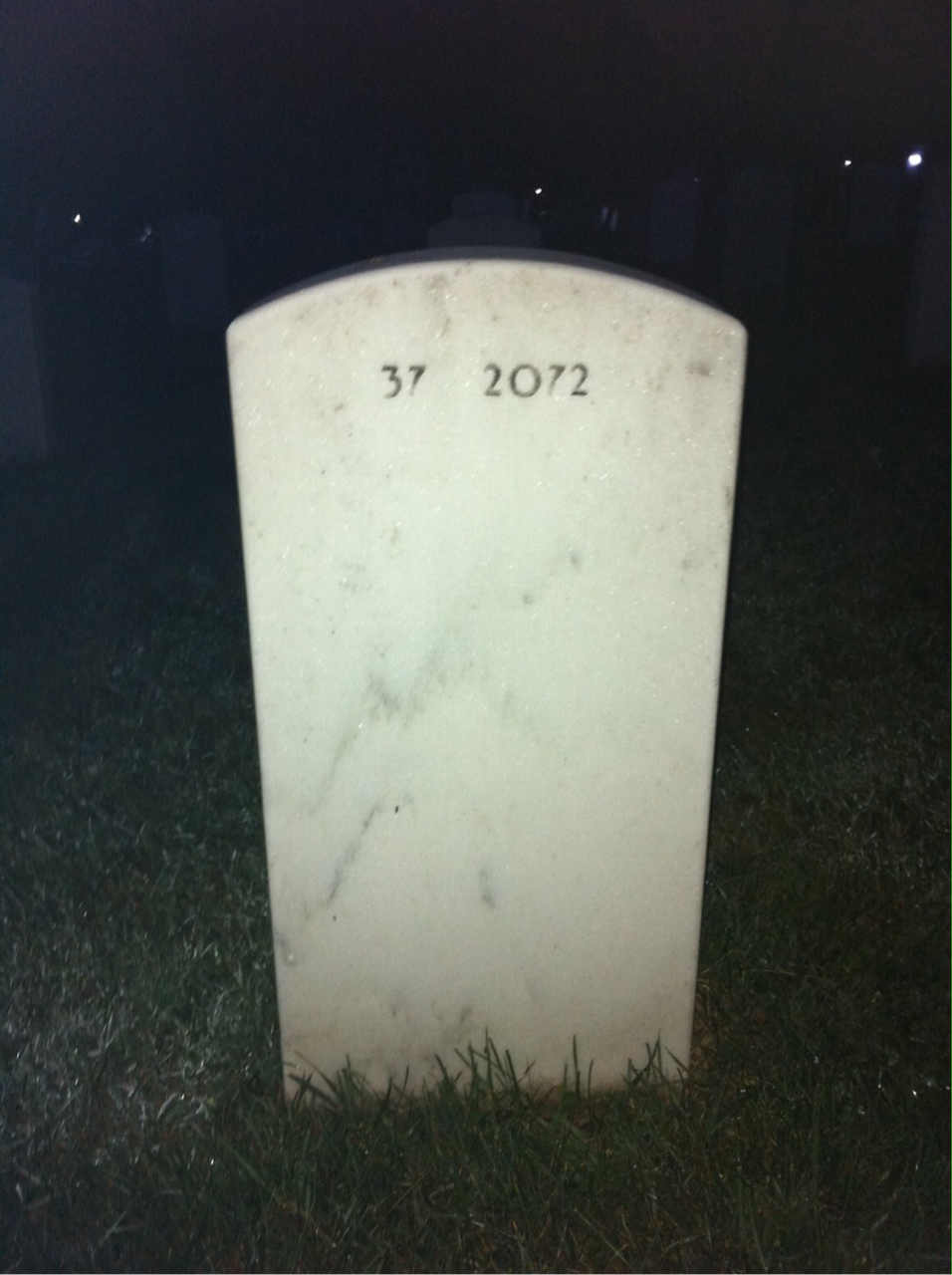 Back of headstone — Florenz Altendorf
