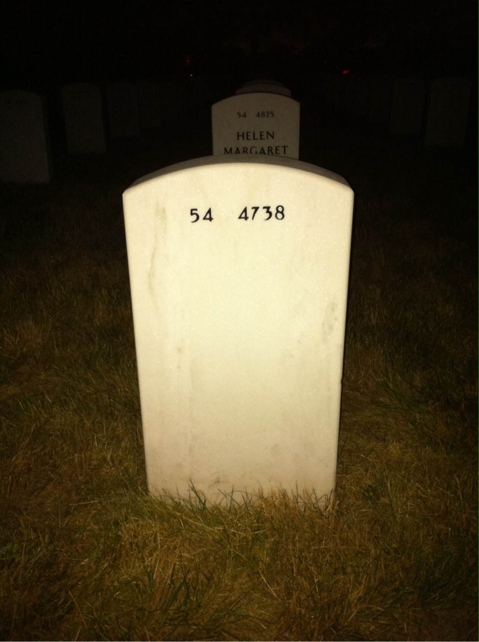 Back of headstone — Dale Lally