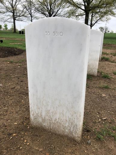 Back of headstone — Samuel Joseph Osecky
