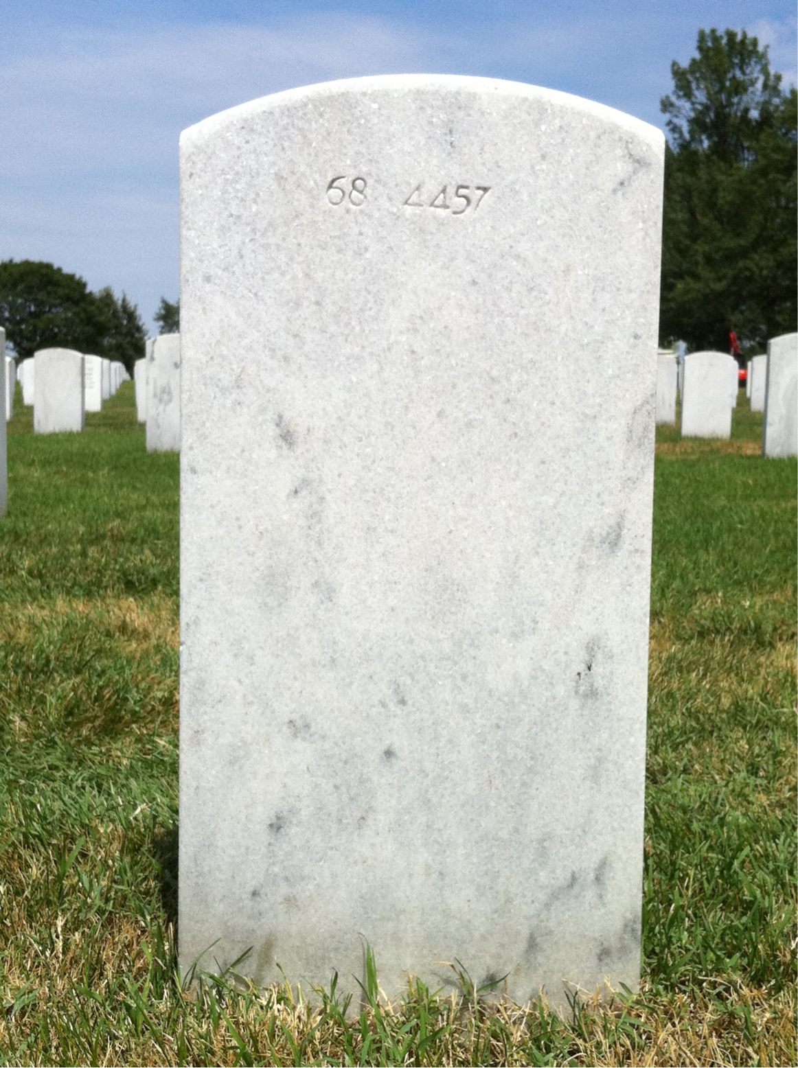Back of headstone — Beatrice Montreuil