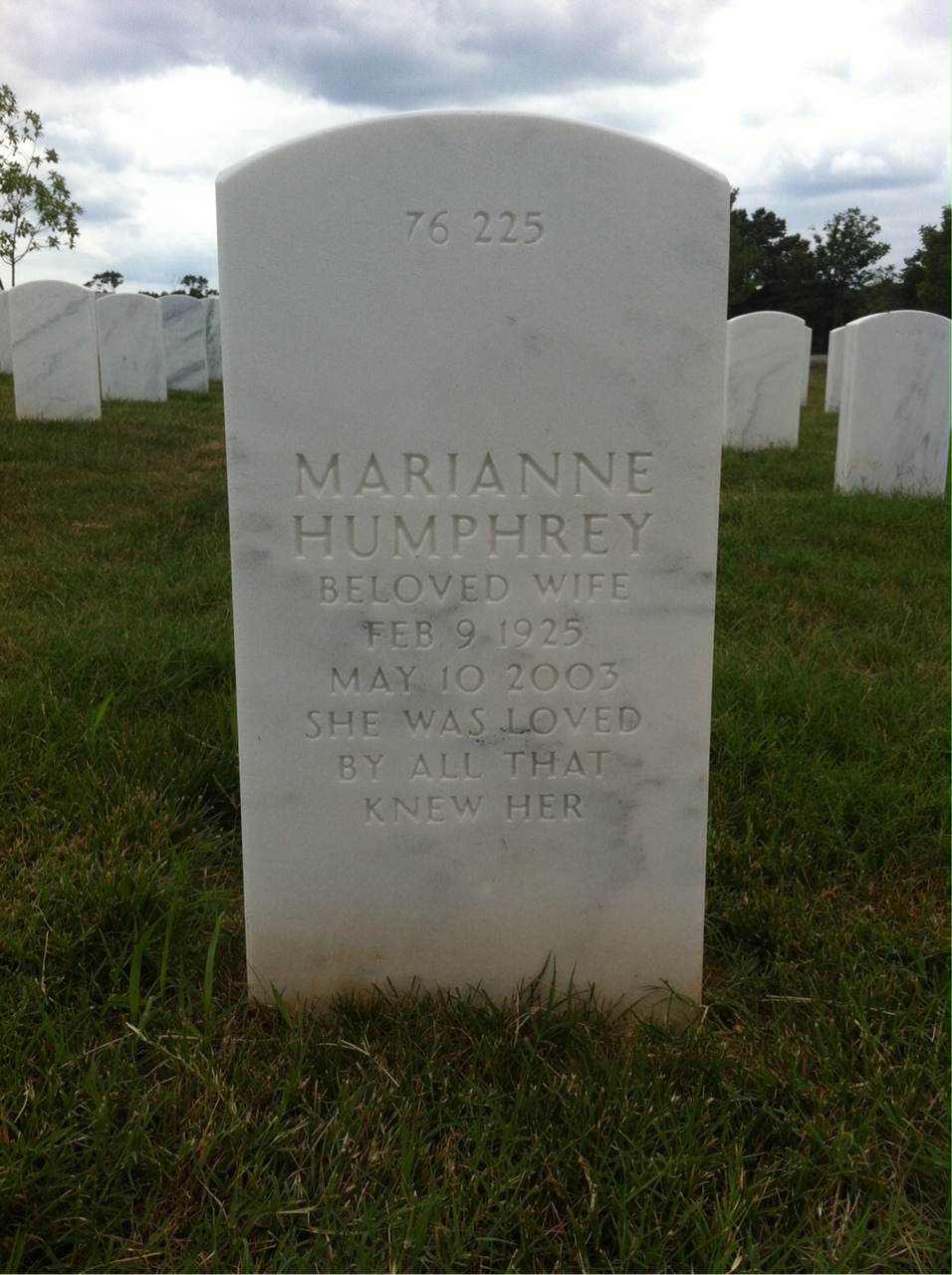 Back of headstone — William Gumm