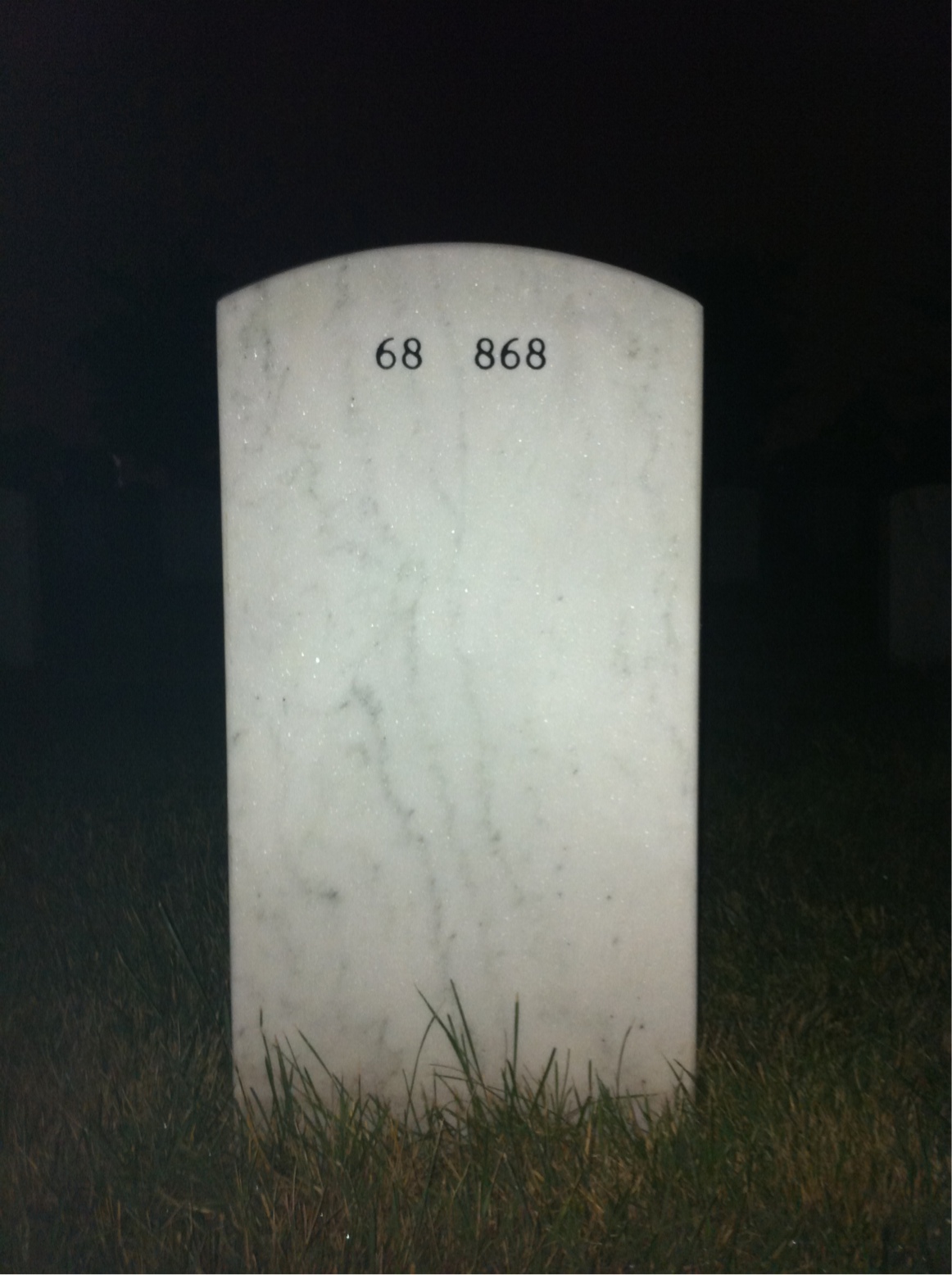 Back of headstone — Erik Mounsey