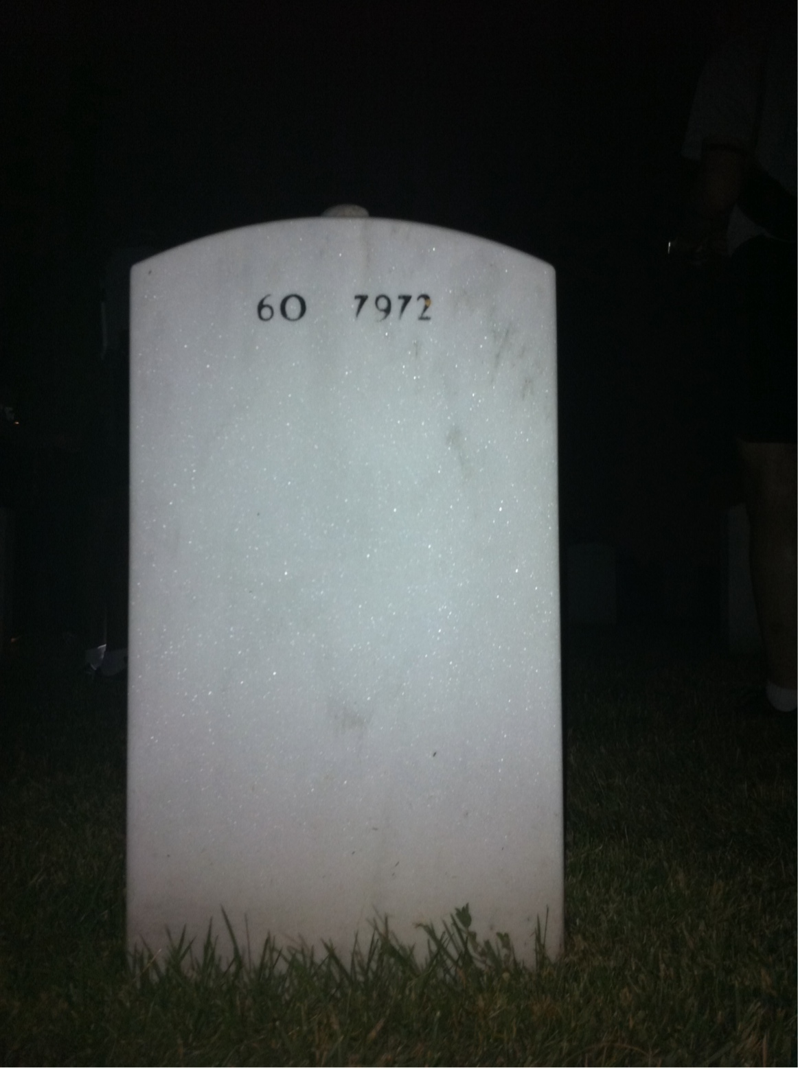 Back of headstone — Clint Matthews