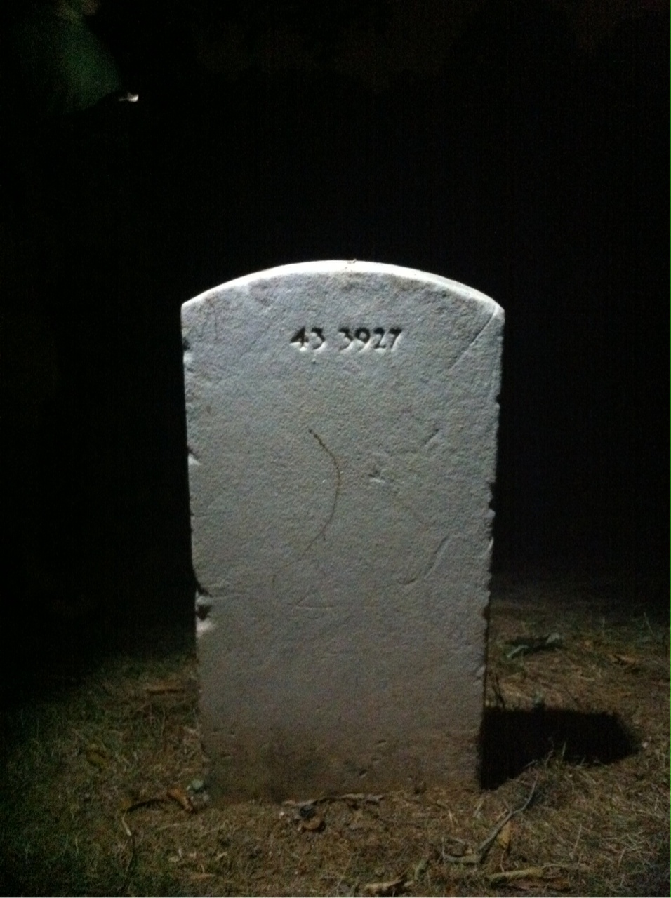 Back of headstone — Robert E Elliott