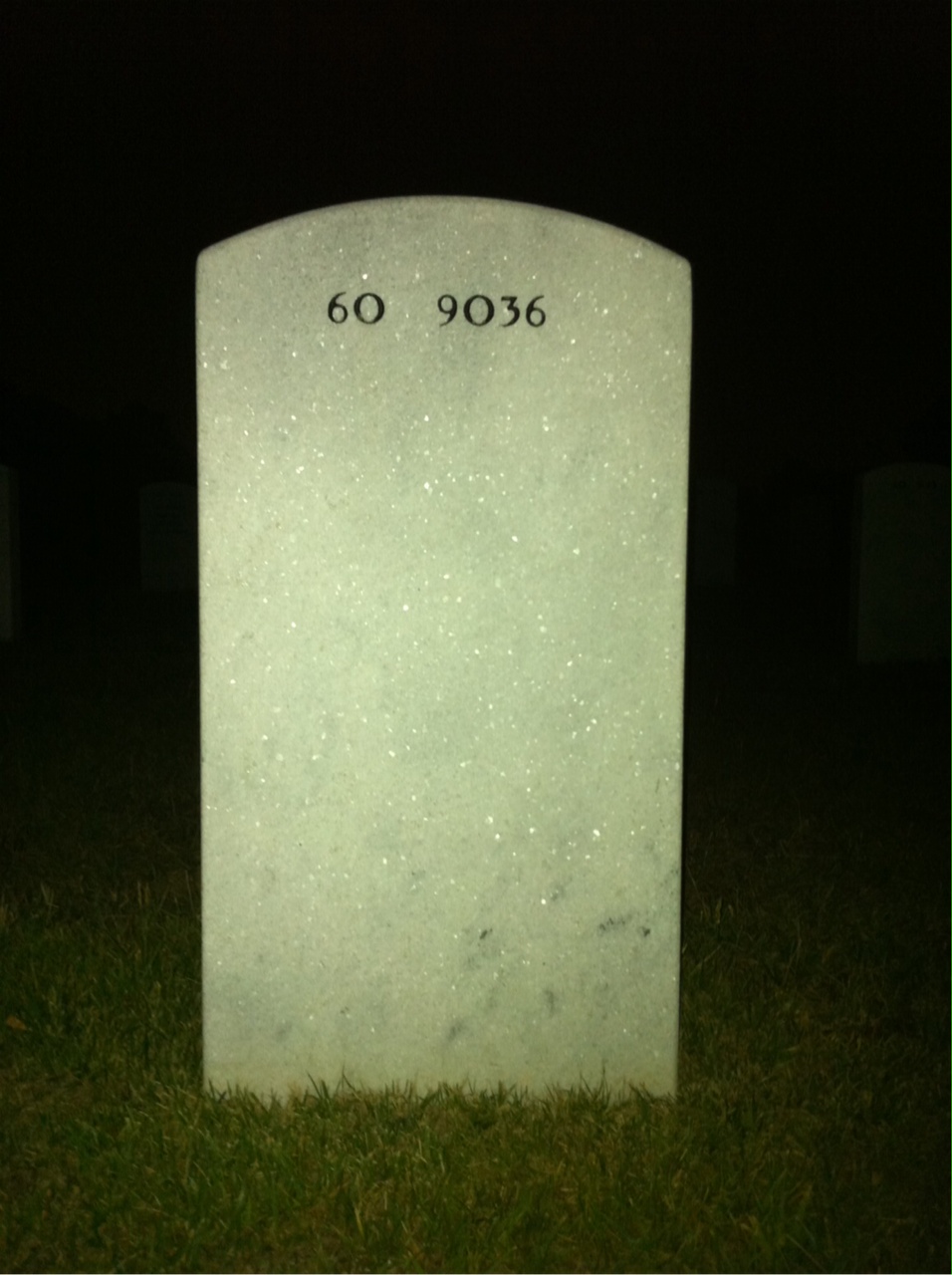 Back of headstone — Leonard Ross