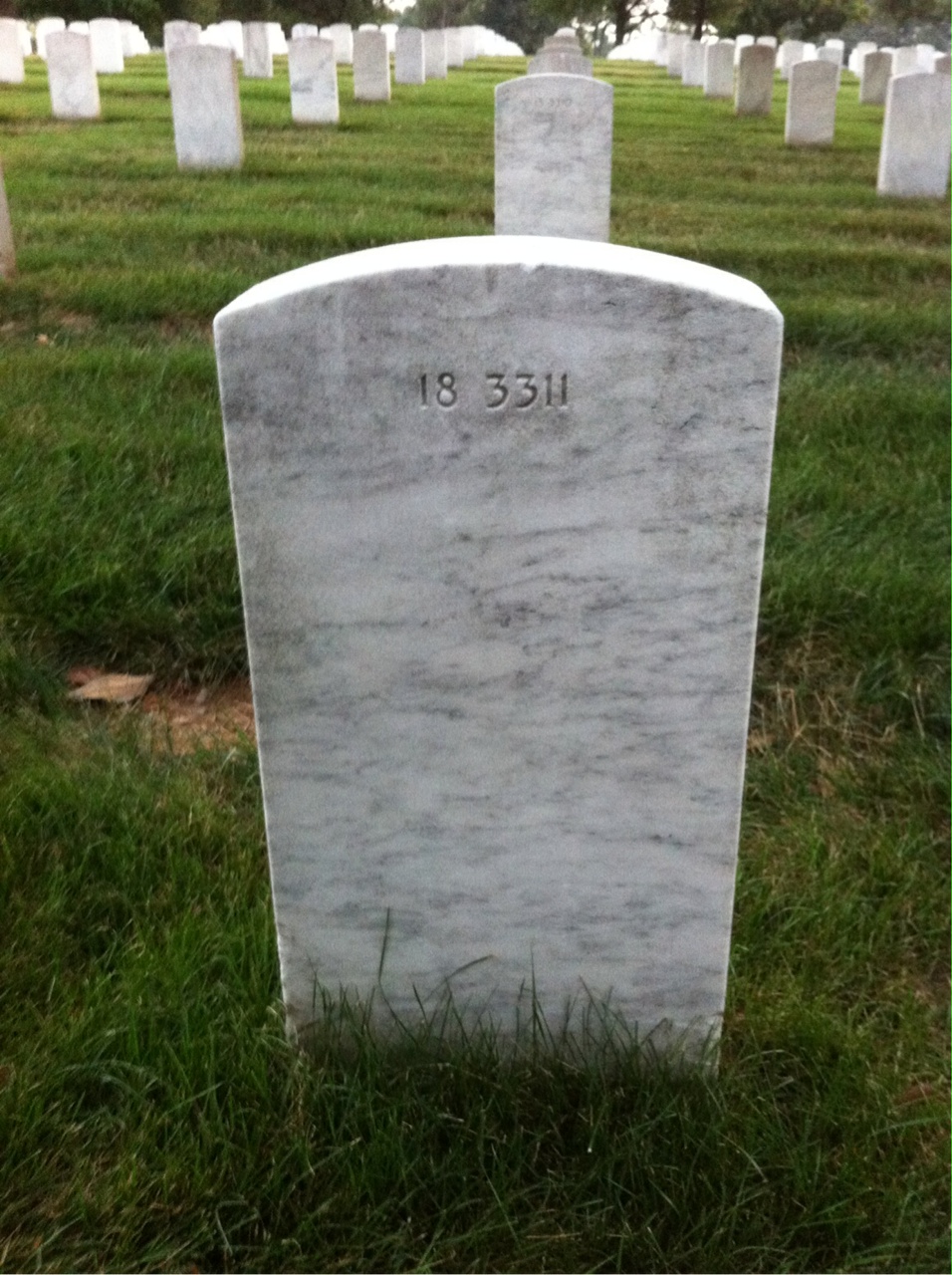 Back of headstone — Joseph Mcnamee