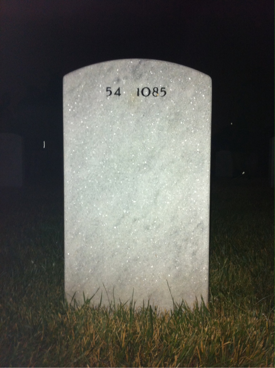 Back of headstone — Paul Agosta