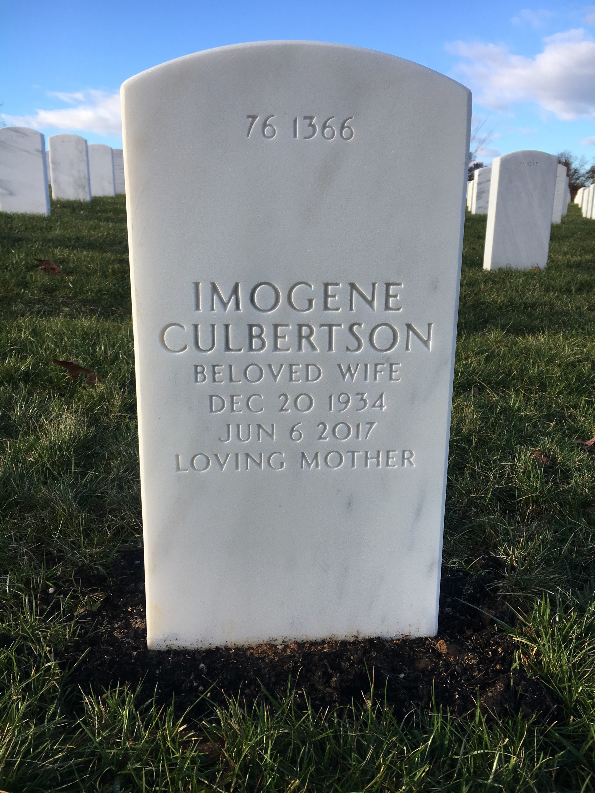 Back of headstone — Charles Biddle
