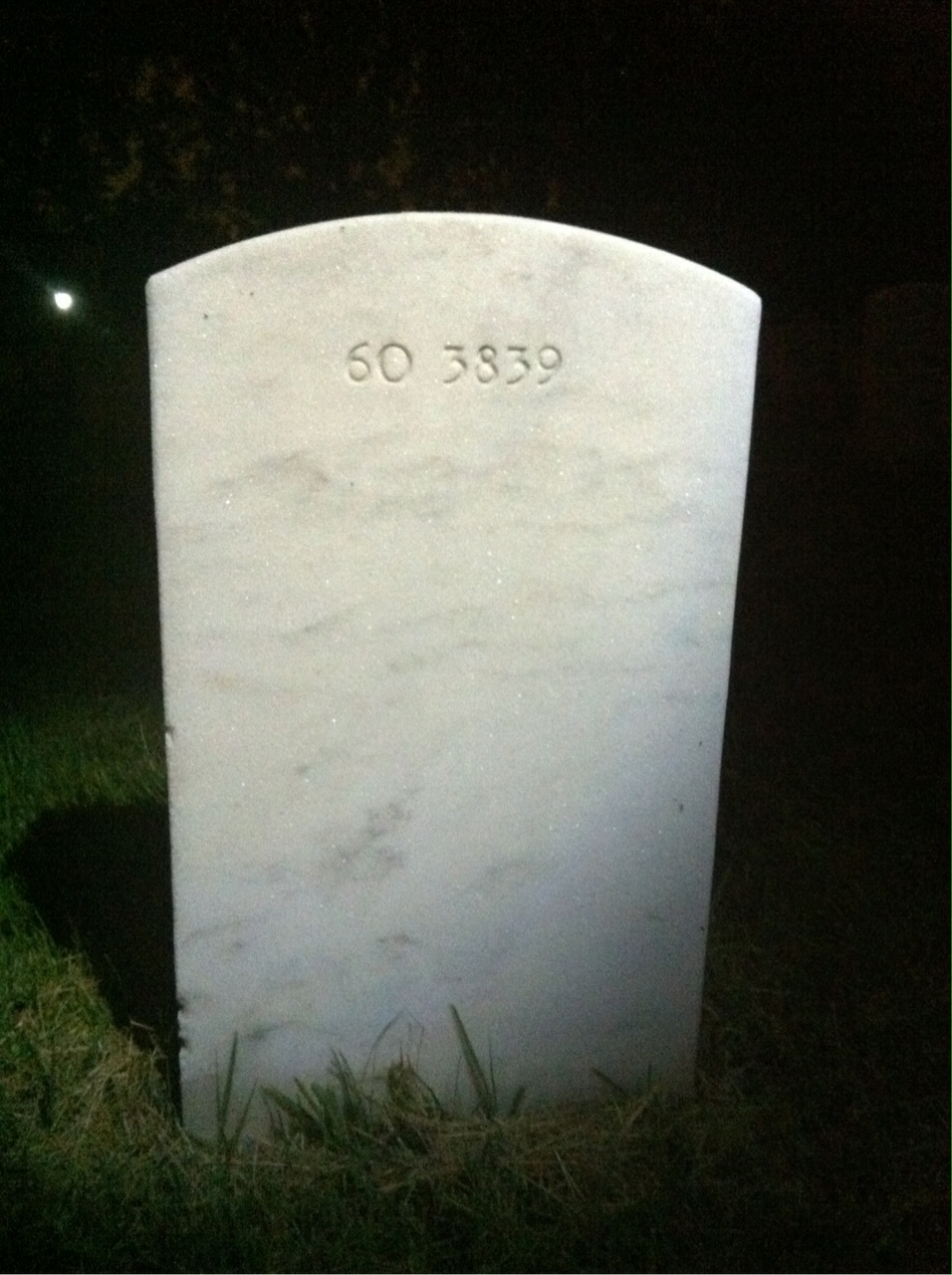 Back of headstone — Richard Bentz