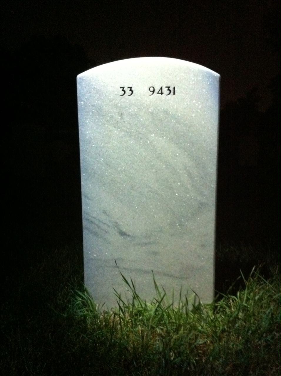 Back of headstone — Pauline Clinton