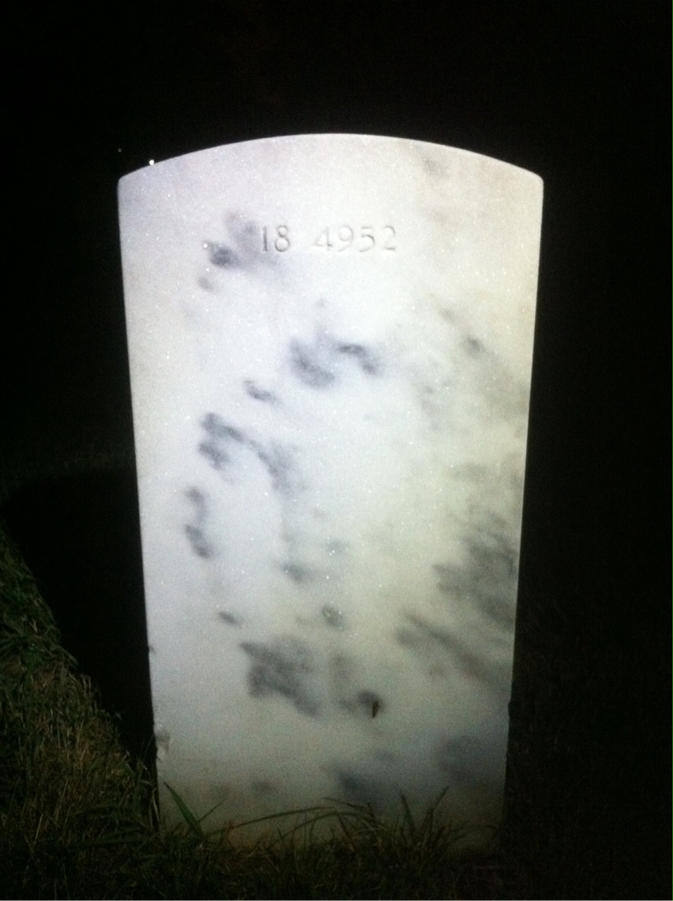 Back of headstone — Thomas Bennett