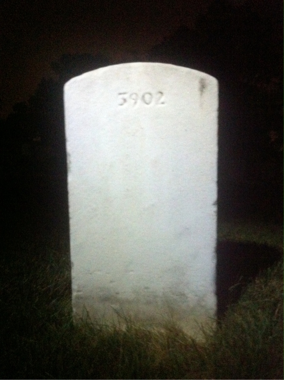 Back of headstone — Harry Baker