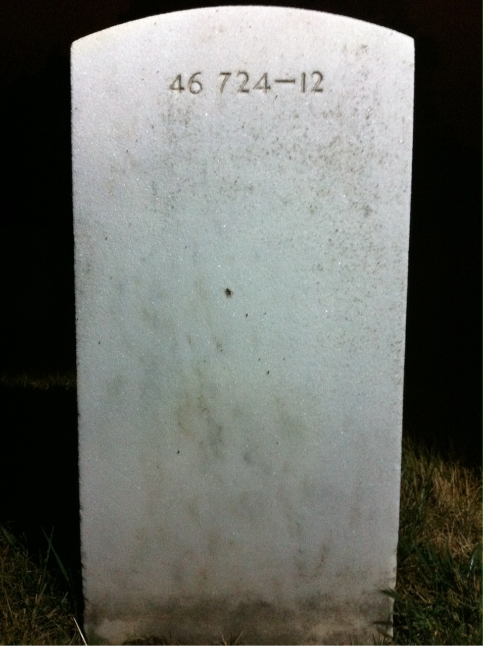 Back of headstone — Roger Allen