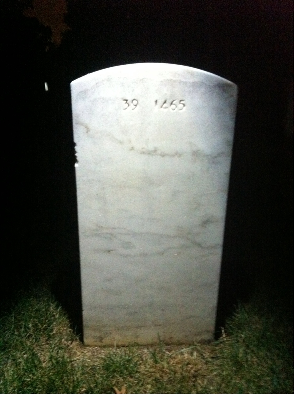 Back of headstone — Cynthia Anderson