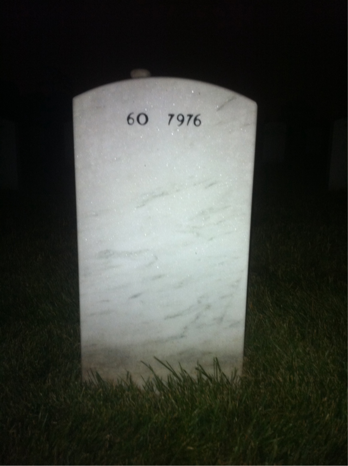 Back of headstone — Peter Enos