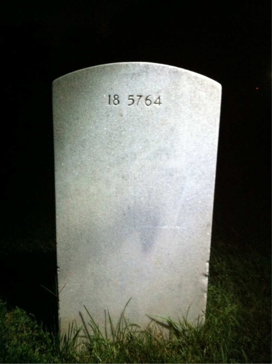 Back of headstone — John Barrett
