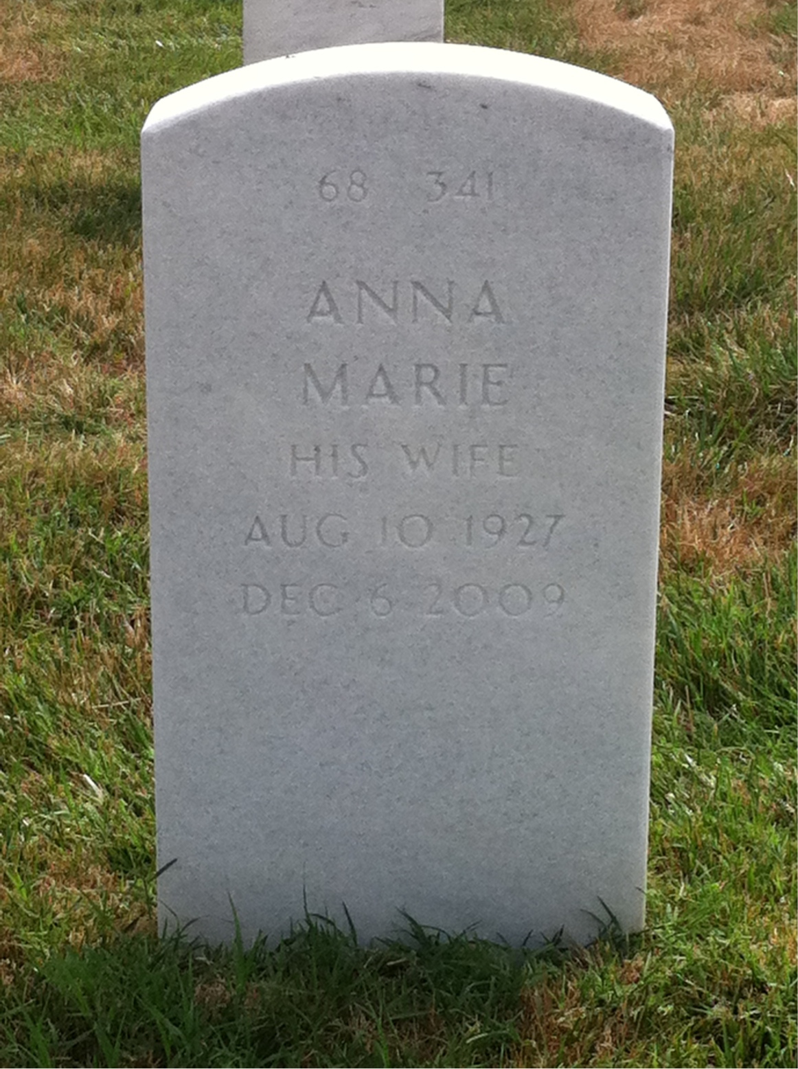 Back of headstone — Rodney Miller