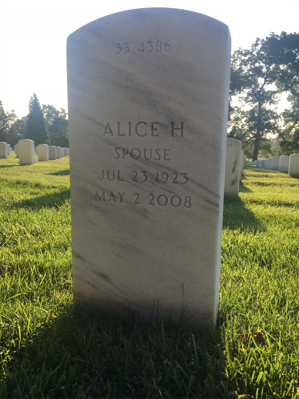 Back of headstone — Thomas Moncure