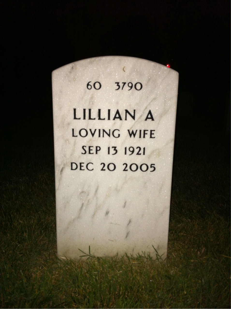 Back of headstone — James Skelley