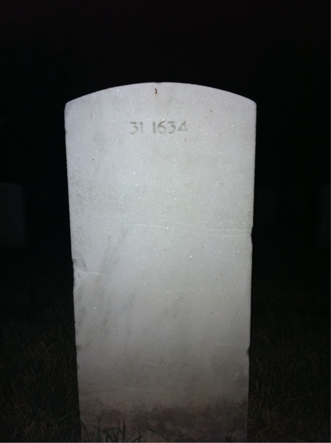 Back of headstone — Detlef Bottger