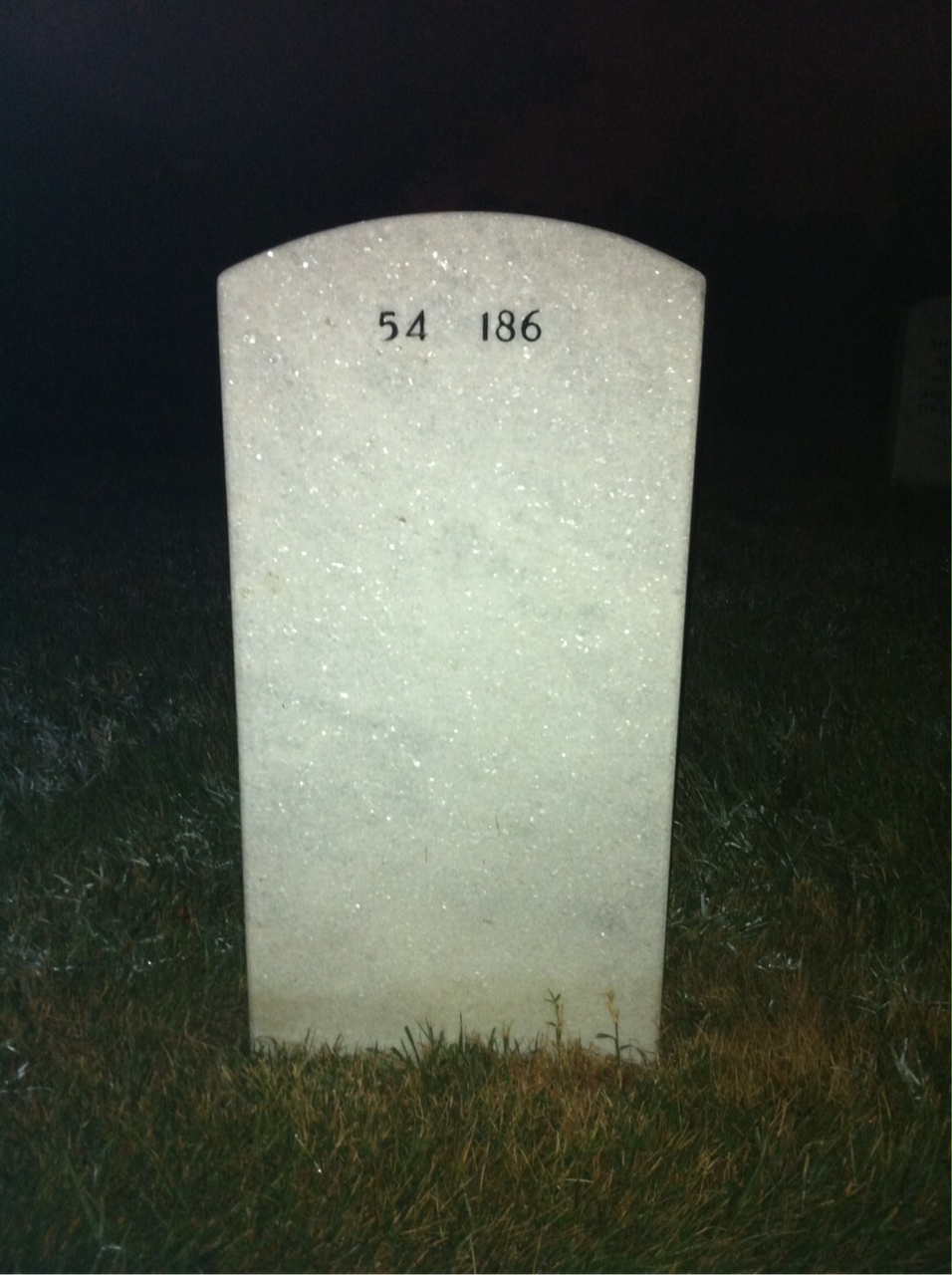 Back of headstone — Robert Smith