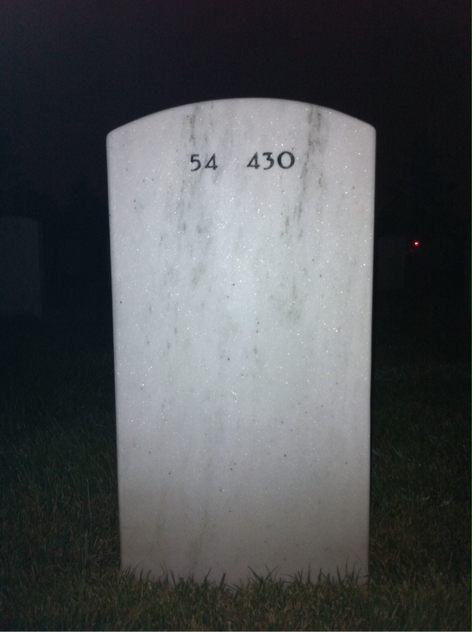 Back of headstone — William Drumeller