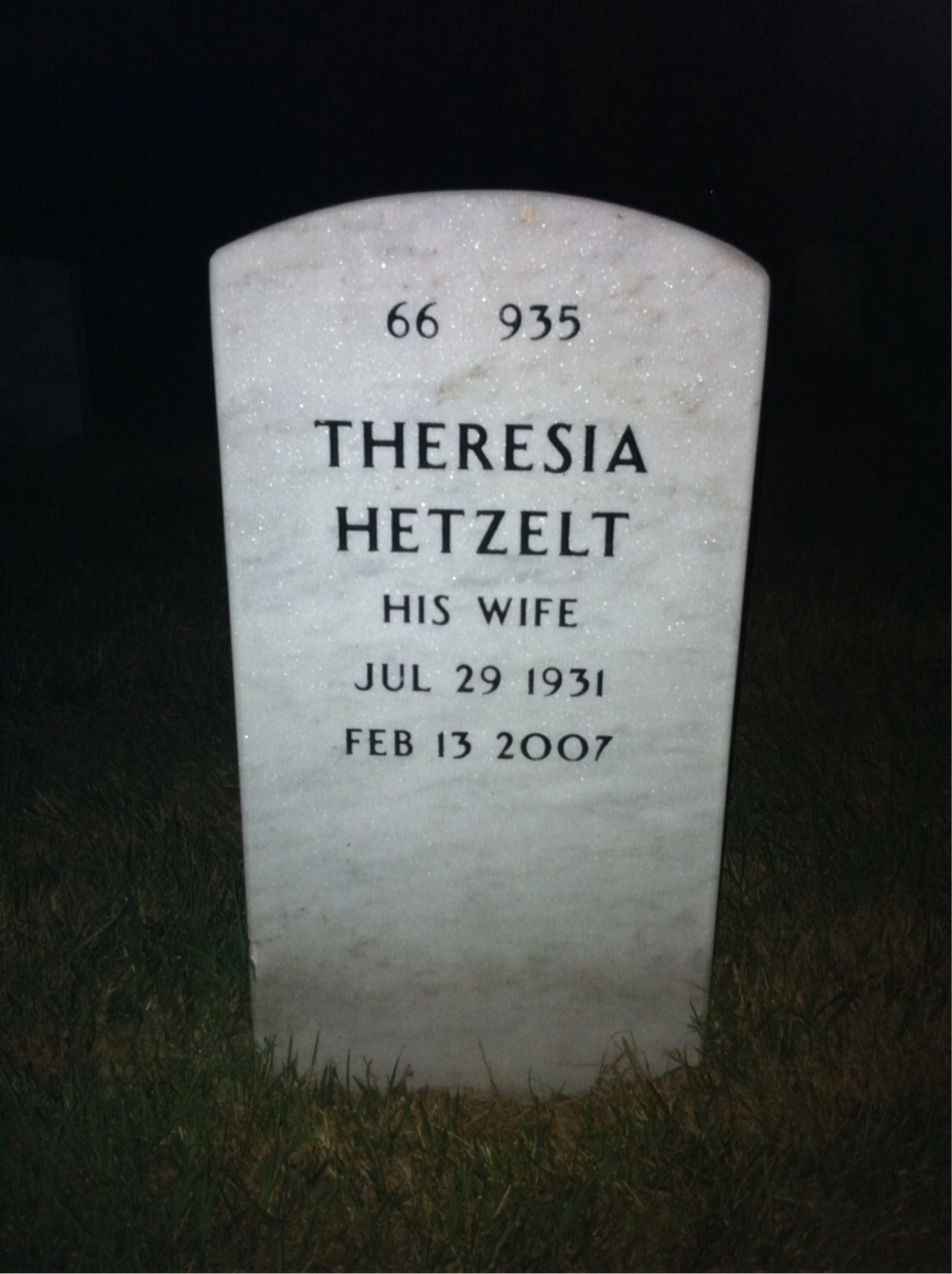Back of headstone — Jesse Martinez