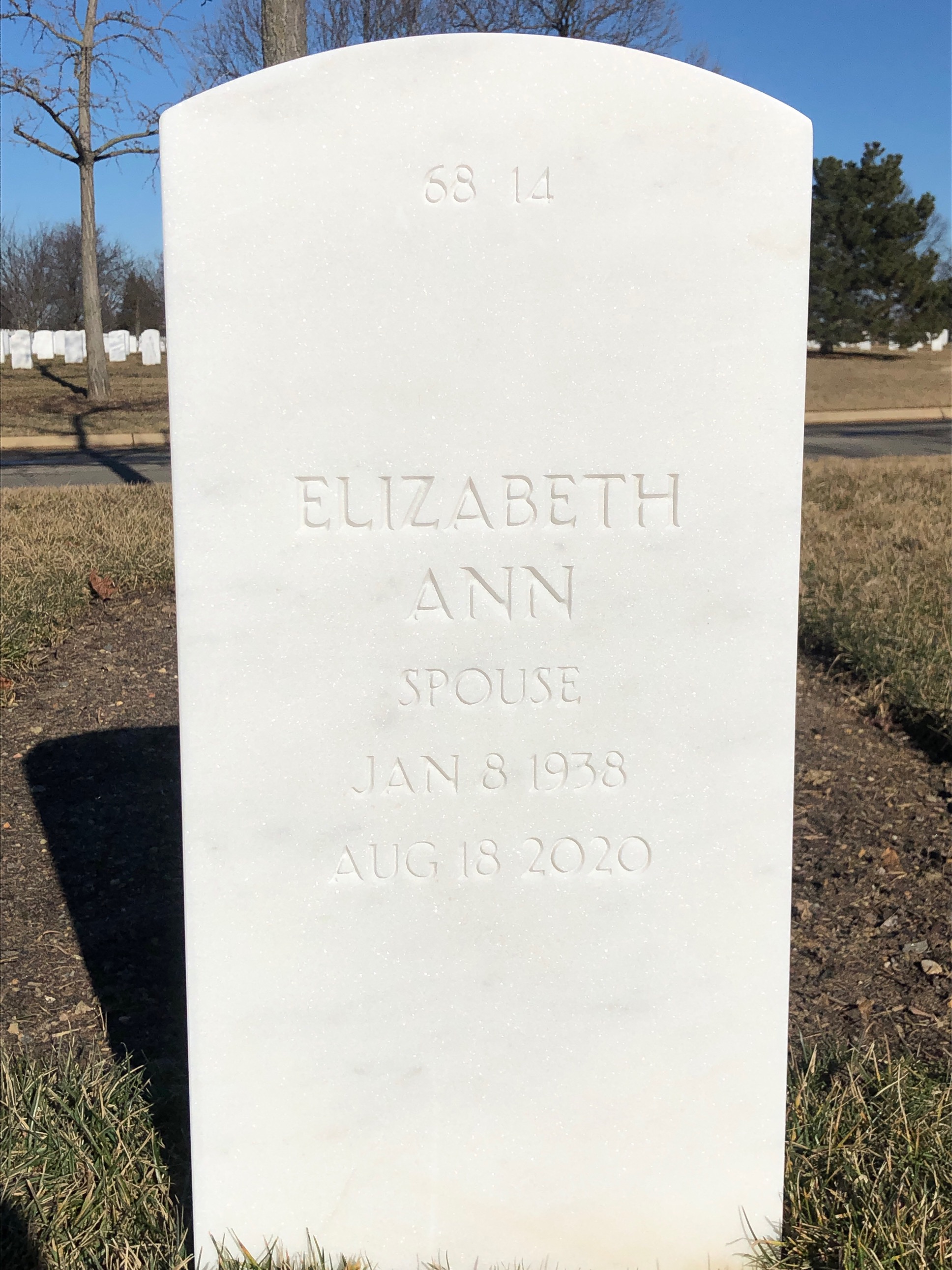 Back of headstone — Joseph Gleason