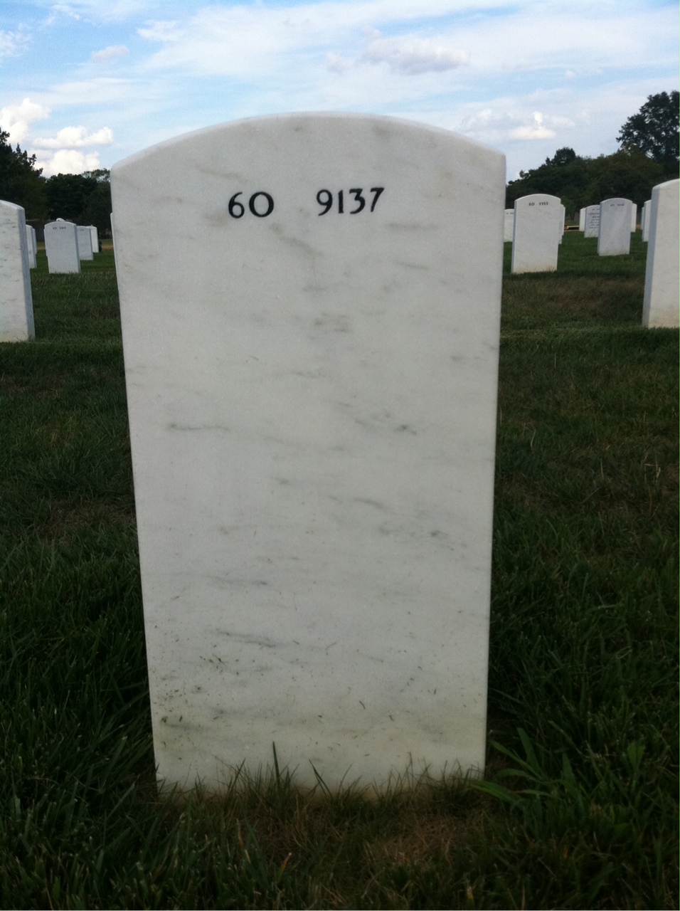 Back of headstone — Charles Biever
