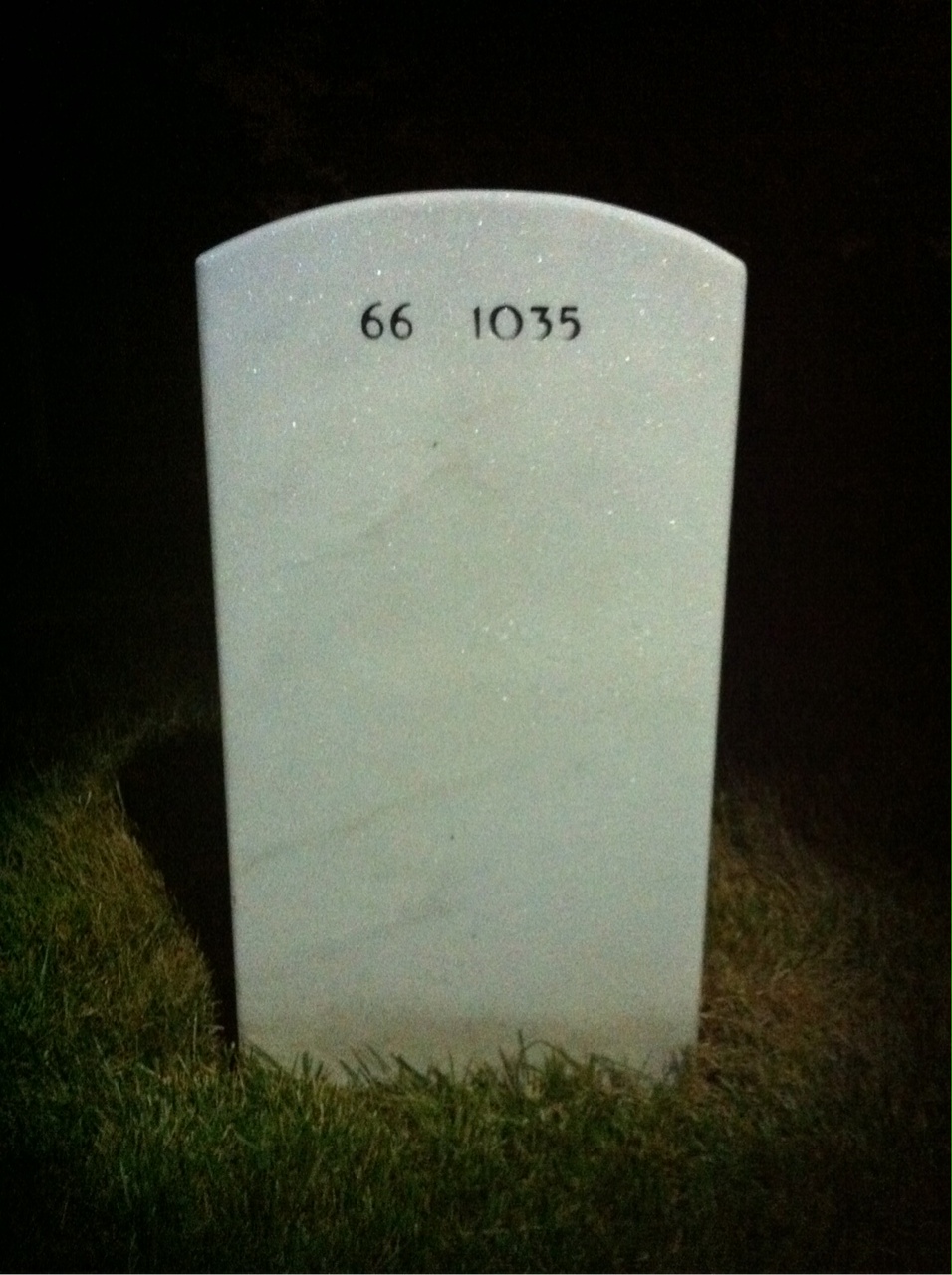Back of headstone — Price Henry