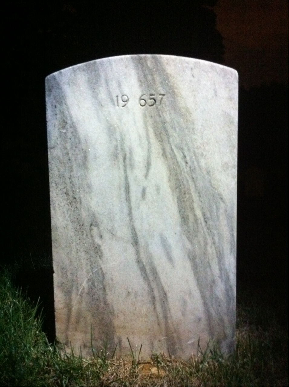 Back of headstone — George Minor