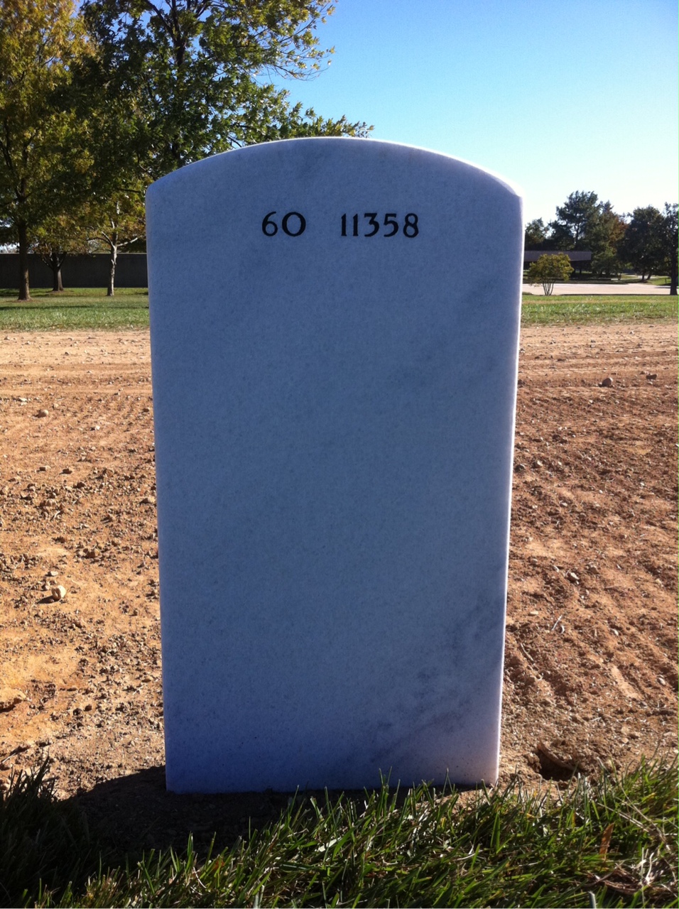Back of headstone — Thomas John Glennon