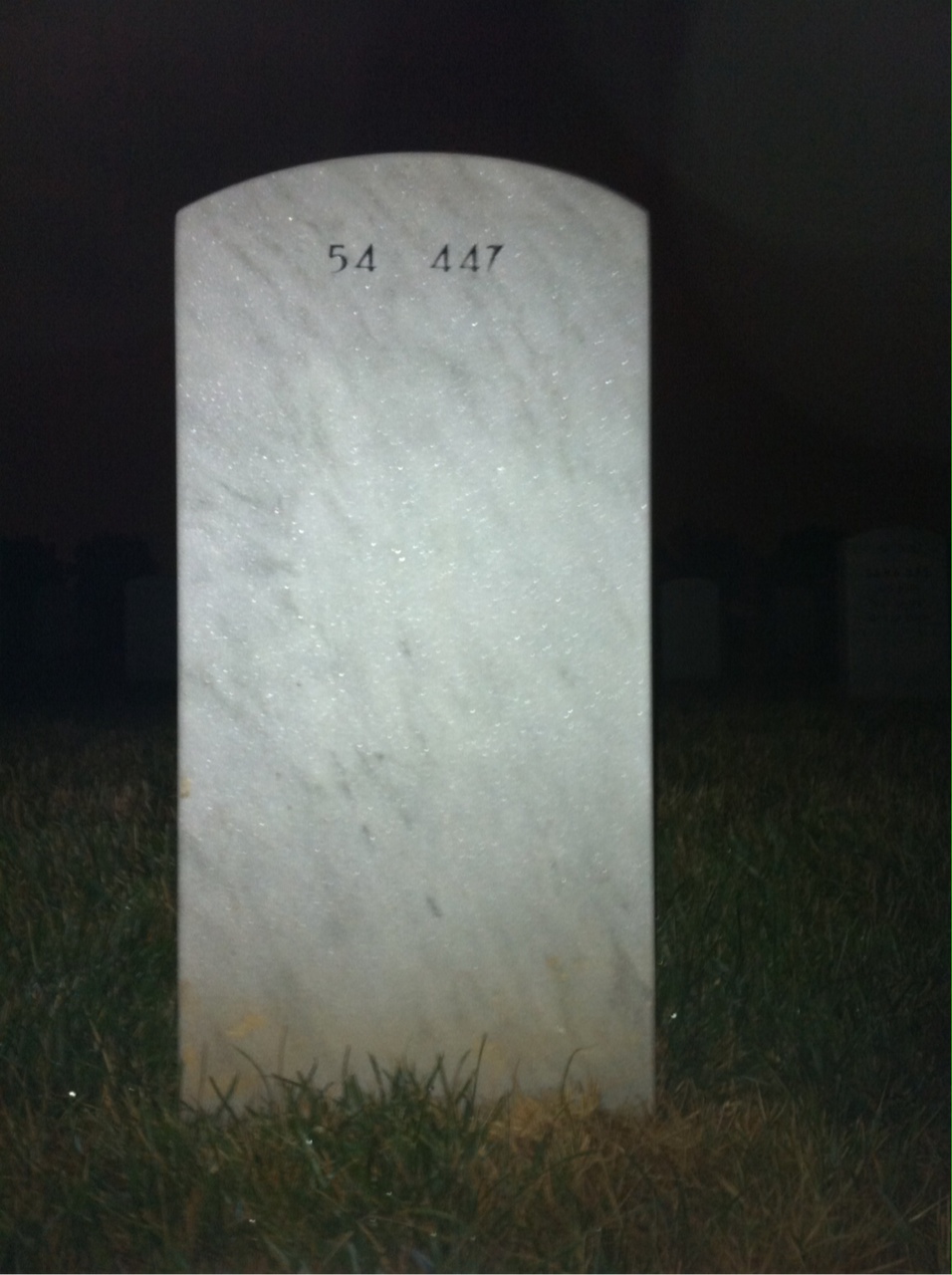Back of headstone — Mark Soemer