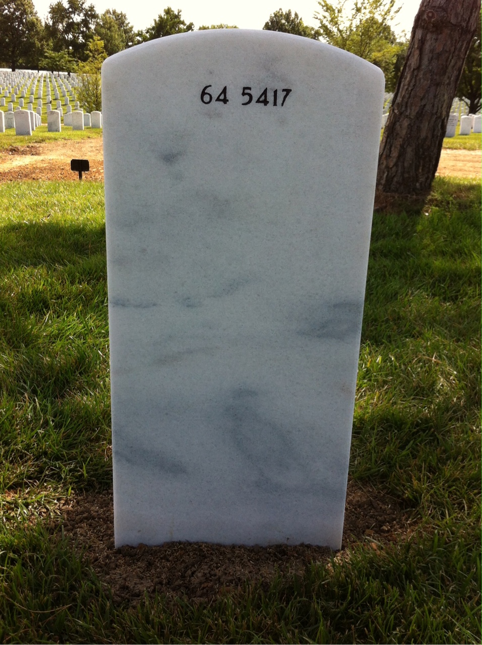 Back of headstone — James Allison