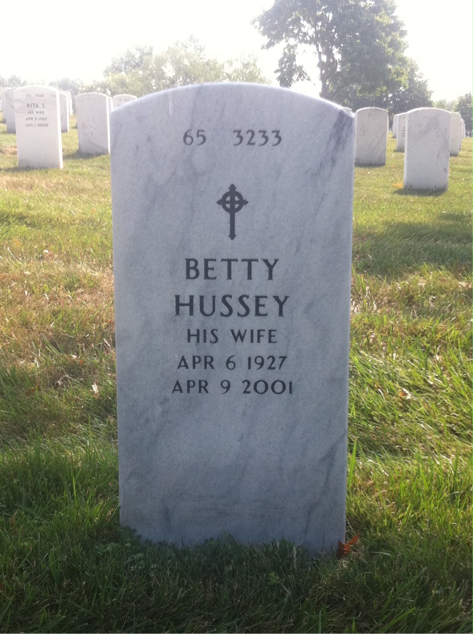 Back of headstone — Brooks Liles