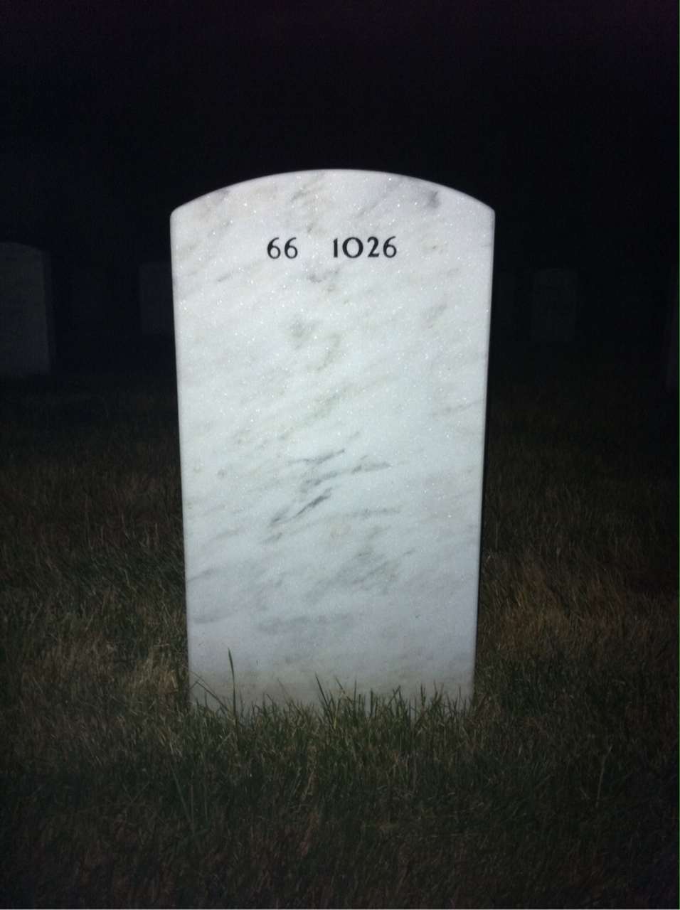 Back of headstone — William Lewis