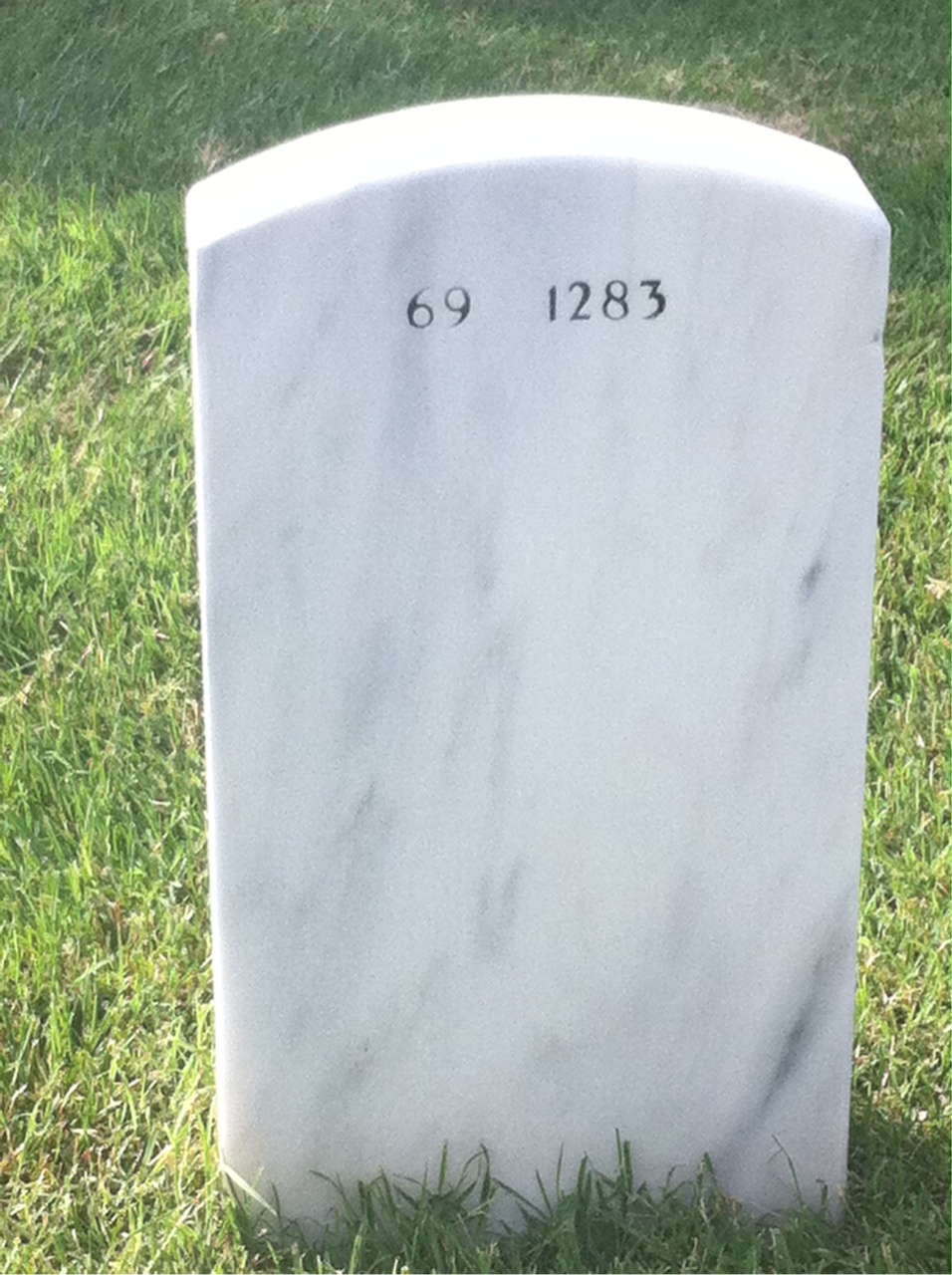 Back of headstone — Franklin Mcguire