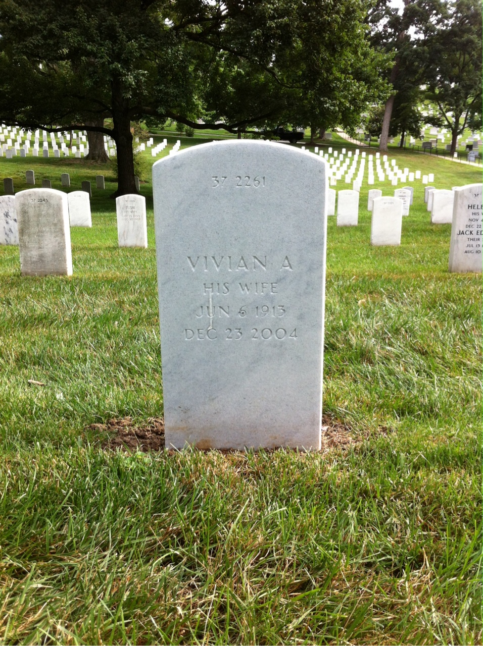 Back of headstone — Robert Smith