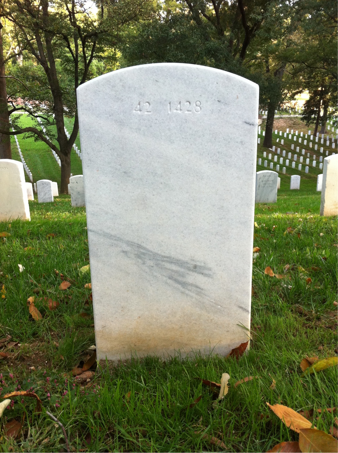 Back of headstone — James Crocker