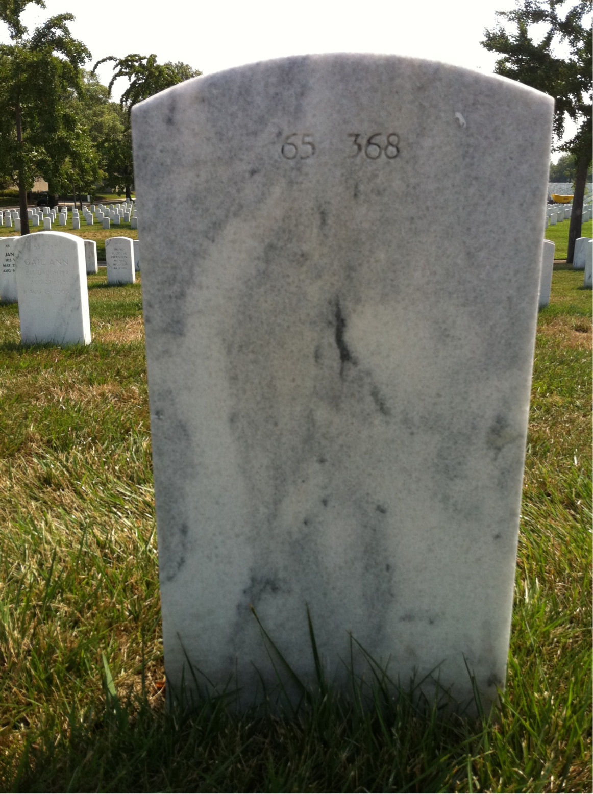 Back of headstone — Thomas Cunniffe