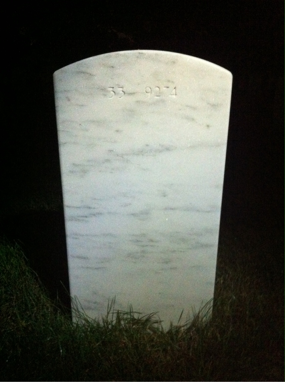 Back of headstone — Harry Schwalb