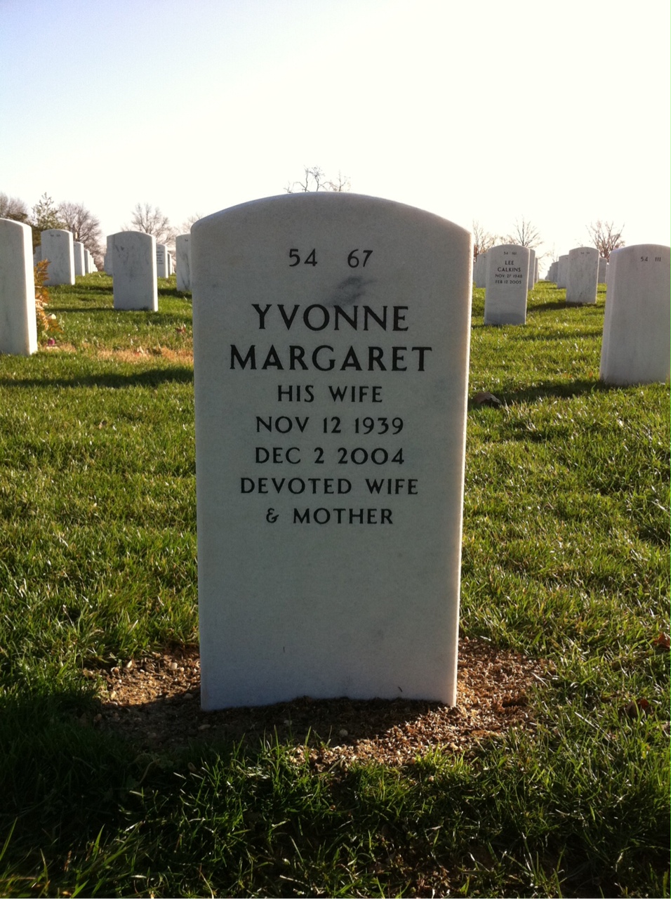 Back of headstone — Donald Gilbert