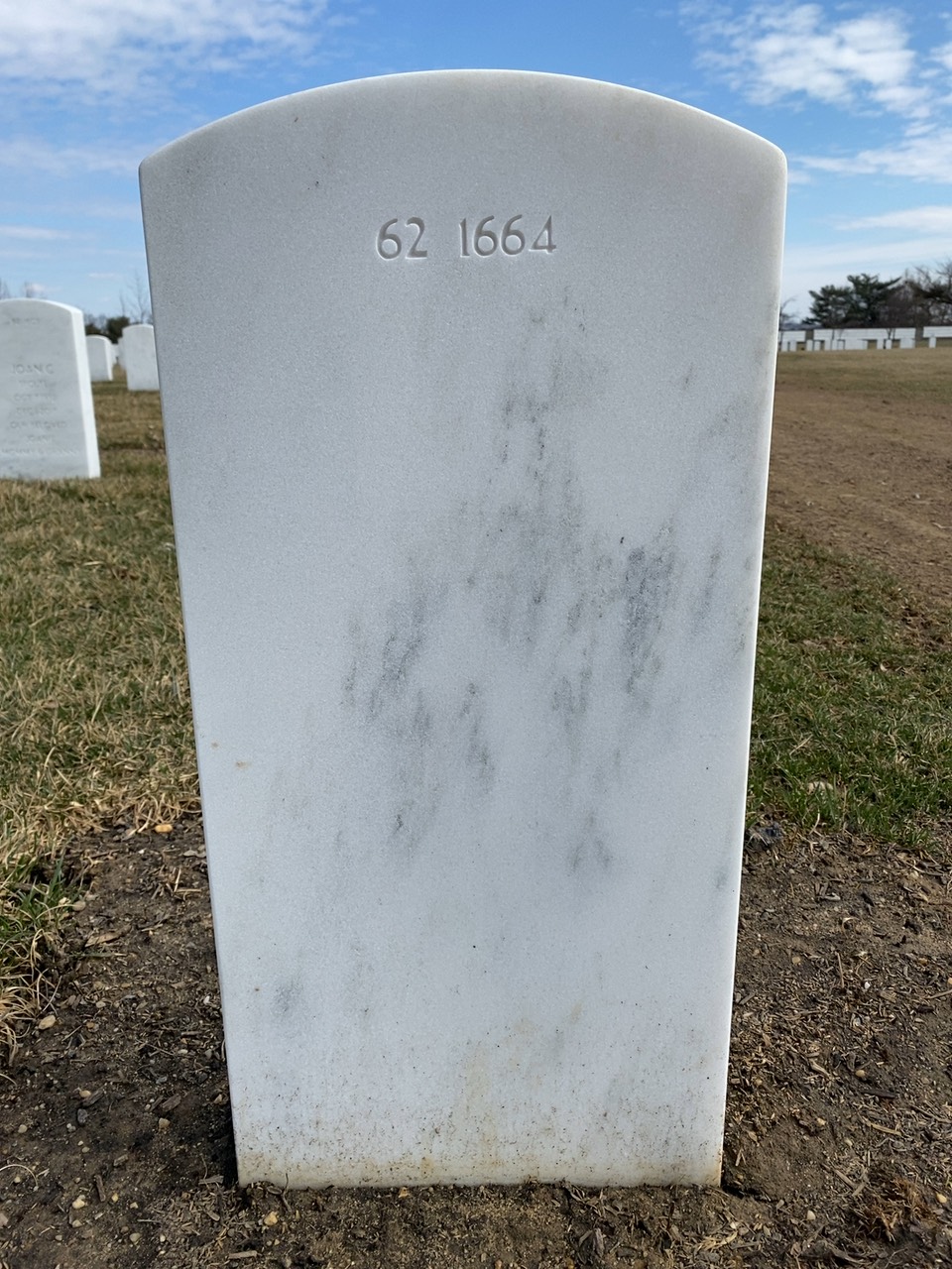 Back of headstone — William Robert Kania