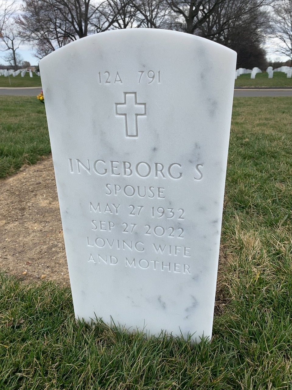 Back of headstone — Zeb B Bradford
