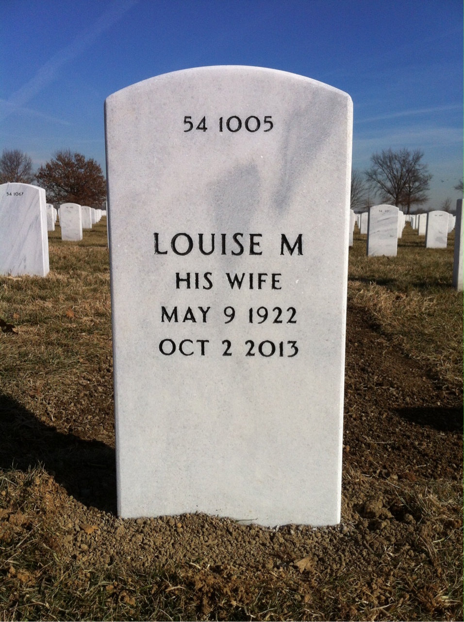Back of headstone — Vincent Berzinskas