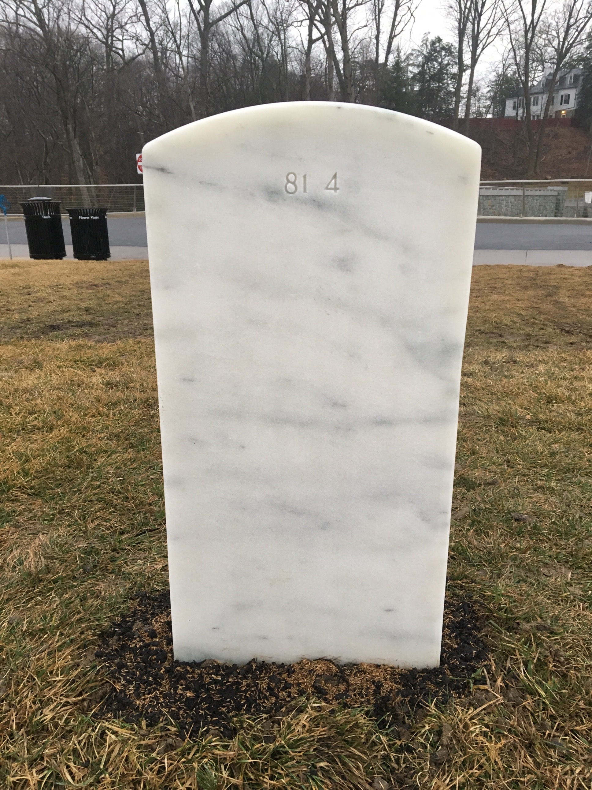 Back of headstone — Jack Anderson
