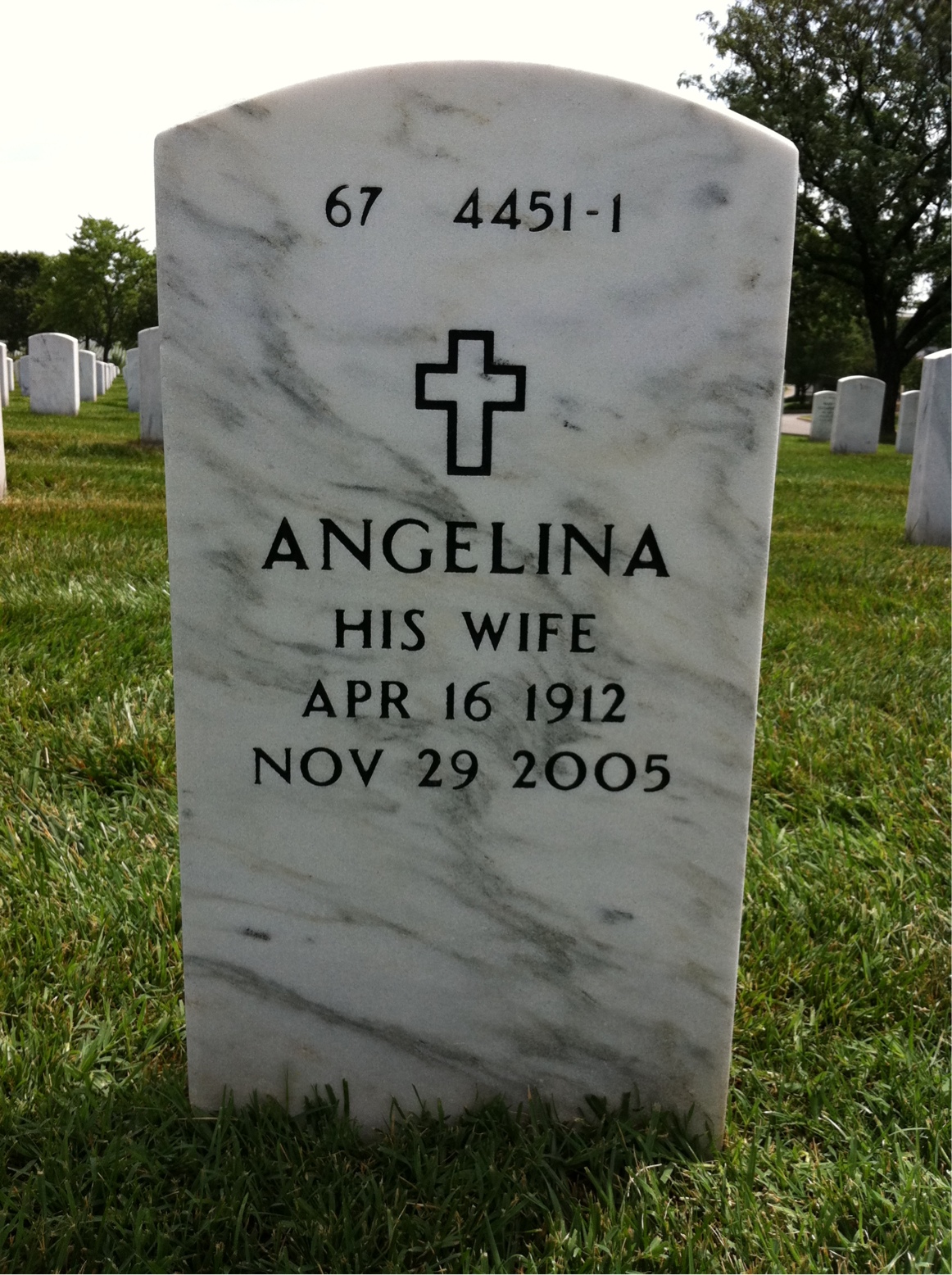 Back of headstone — Albert Schlussel
