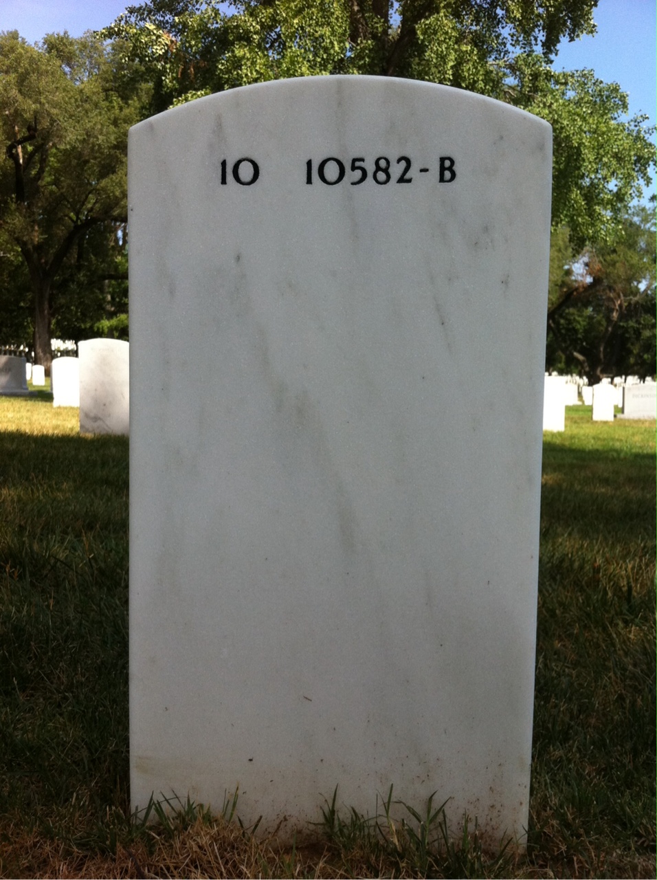Back of headstone — William Aitchison