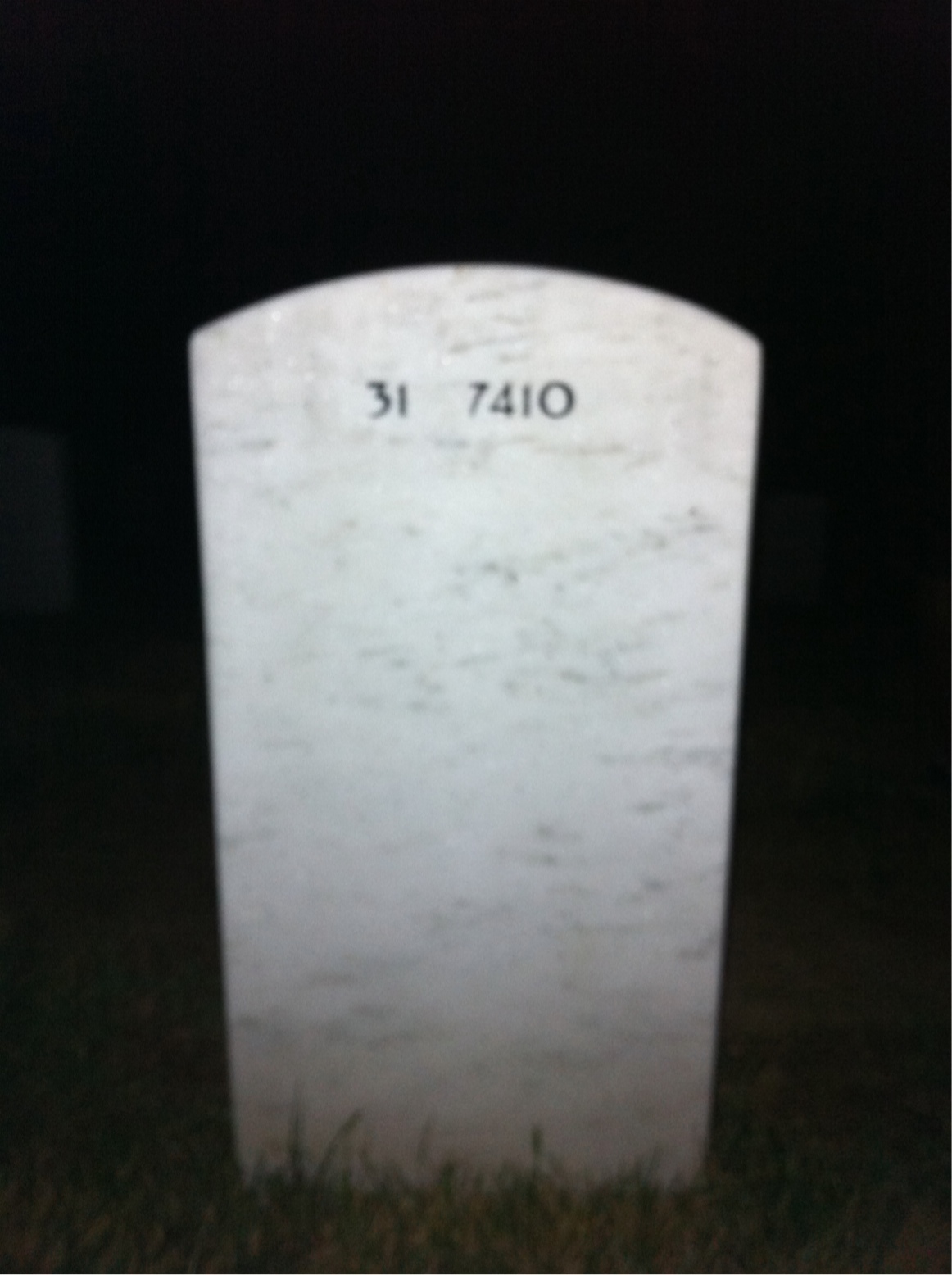 Back of headstone — Richard Russ