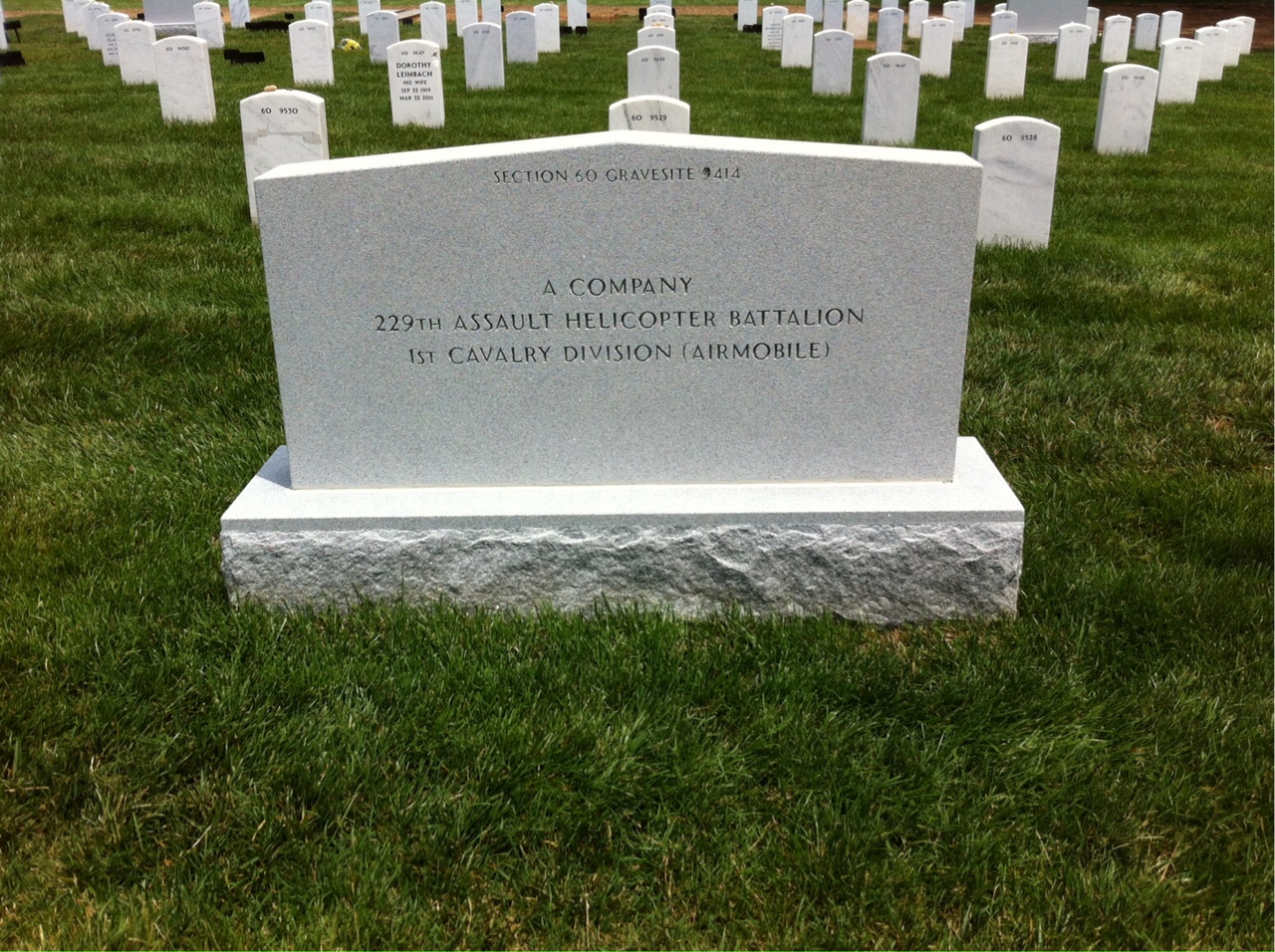 Back of headstone — Kenneth Stancil